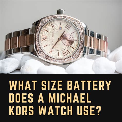 michael kors watch battery size